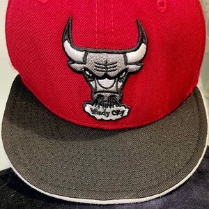 Vintage Chicago Bulls Hardwood Classics New Era SnapBack Hat Sz7 1/4